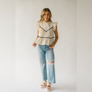 Lalavon blouse size L Boutique coquette bows